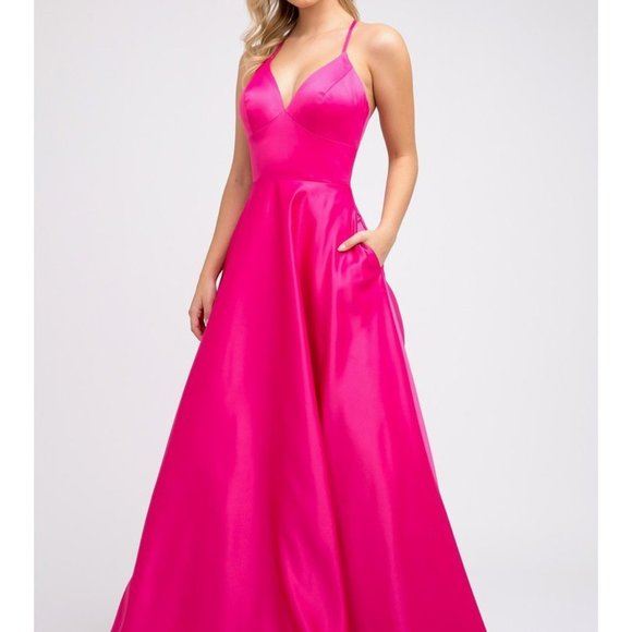 Sweetheart Neck A-Line Open Back Dress JT230